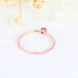 Bagues en or massif véritable Amazing Natural Amethyst Gemstone Luxury New Design Solid Gold Fine Jewelry Rings - Product Image 2