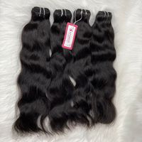 MEILLEURE QUALITÉ Expédition Rapide Cheveux Vietnamiens Bruts Vierge Alignés Cuticules Cheveux Humains Vierge Ondulés Naturels Type Vison en Paquets
