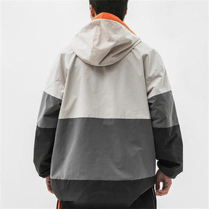 Venta al por mayor Dropship 100% poliéster al aire libre Anorak chaqueta informal hombre personalizado para hombre chaqueta cortavientos con capucha - Product Image 2