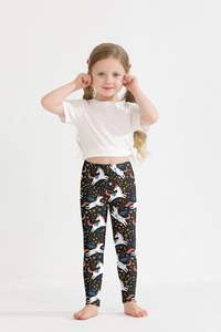 Leggings Esenciales para Bebés Niñas, Lavados, Dulces, Elásticos, Suaves, de Punto, Control de Transpiración, Cintura Alta, Cobertura, Sensación Suave - Product Image 4