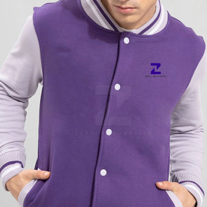 Veste de survêtement pour homme d'hiver, 100% coton, élégante, chaude, respirante, écologique, col montant, poignets côtelés, devant extérieur - Product Image 6