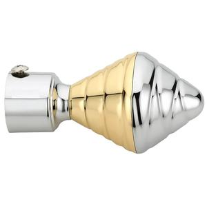 Top Deals Brass Antique Finished Zinc Alloy <b>Curtain</b> Bracket <b>Door</b> and Window Fitting Finials with Heavy Supports - Pack of 2 Set - Product Image 4