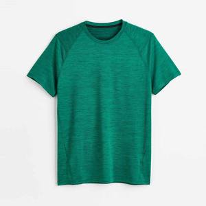 Accepter T-shirt vierge de couleur unie respirant à col rond pour hommes Votre propre conception T-shirt d'impression de logo T-shirt à séchage rapide pour hommes - Product Image 6