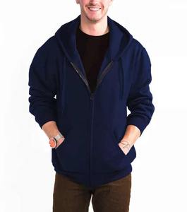 Sweats à capuche de loisir personnalisés pulls à capuche unis pour hommes de grande taille avec logo Sweats à capuche - Product Image 3