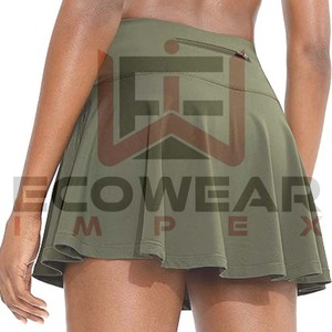 Jupe respirante personnalisée pour femmes en gros Jupe décontractée pour femmes en polyester respirant de toutes les couleurs personnalisée - Product Image 3