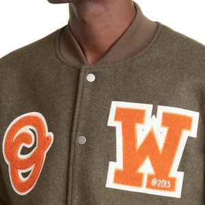 แจ็กเก็ตเบสบอลสำหรับผู้ชายและผู้หญิงเสื้อแจ็กเก็ตบอมเบอร์ปักโลโก้ได้ตามต้องการแบบ2024 - Product Image 4