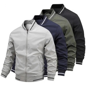 Blouson d'aviateur à fermeture éclair pour hommes vêtements de ville décontractés Hip Hop Slim Fit manteaux pour hommes vêtements de haute qualité à la mode pour hommes - Product Image 5