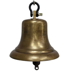 Campana de Latón para Colgar en la Pared, Campana India de Metal para el Hogar, Templo o Iglesia - Product Image 1