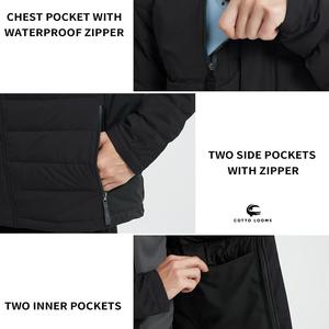 Doudoune OEM ODM vente en gros à la mode à capuche chaud personnalisé hommes léger à la mode à la mode premium 2025 nouveauté vêtements d'extérieur - Product Image 4