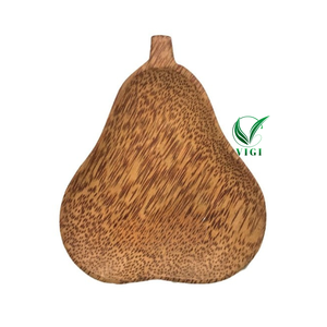 Plato de madera de coco artesanal de Vietnam Eco Living Essentials Uso multiusos Estética rústica Tasa de fábrica - Product Image 2