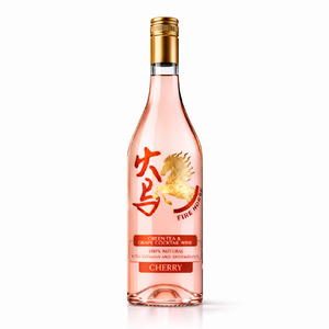 FireHorse Frizzante Cocktail Wine Cherry 6.5% ABV avec Acerola, Thé Vert et Algues Marines  Vin Espagnol Cocktail 750ml - Product Image 1