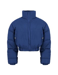 High Quality Women's <b>Puffer</b> Quilted <b>Jacket</b> Latest Design with Stand Collar Breathable and Printed Knitted Processing - Product Image 4