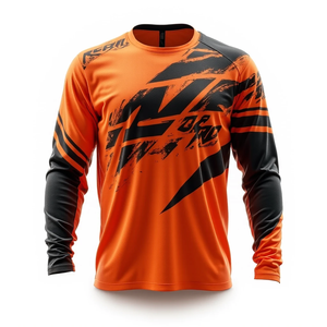 Maillots de motocross personnalisés, tissu léger conçu pour le confort, la durabilité et le style du pilote, course automobile de motocross - Product Image 3