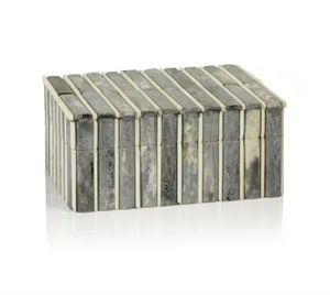 Caja de almacenamiento de joyería con incrustaciones de hueso con estilo hecho a mano, caja de collar con incrustaciones de hueso de diseño de lujo para mujeres de la India - Product Image 1