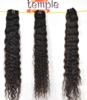 Extensions de cheveux indiens 100 % vierges Remy, 10-32 pouces, cuticules alignées, couleur naturelle noire, double trame, pour femmes, vente en gros