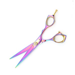2 Hot Beautiful Multi Rainbow Color Barber Hair Cutting Scissors Acheter Hair Scissors Glare Cutlery Private Limited Personal Home - Product Image 3