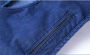 Chaleco de lona gruesa para hombre, estilo urbano, lavado químico, secado rápido, venta al por mayor OEM personalizada - Product Image 6