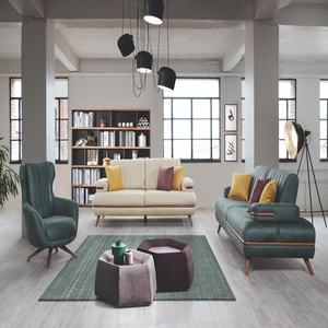 Juego de Sofás de Madera Tradicional de Lujo, Estilo Otomano, Superventas, Juego de Sala de Estar - Product Image 1