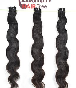 ผมแท้จากอินเดีย 100% ไม่ผ่านการแปรรูป ราคาถูกจากผู้ผลิตโดยตรง แบบ Double Weft ลอน Bodywave  จัดเรียงเกล็ดผม  สีดำธรรมชาติ - Product Image 5