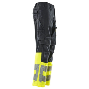 Pantalon de travail cargo robuste pour hommes OEM pantalon industriel durable multi-poches avec logo personnalisé fourniture en gros - Product Image 3