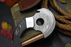 Venta caliente Damasco Ulu cuchillo forjado a mano Ulu cuchillo cuchillos de cocina - Product Image 3