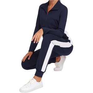 Ensemble de survêtement pour femmes, 2 pièces, léger, respirant, avec capuche, pantalon de jogging, imprimé brodé, différentes couleurs, fitness, sport, grande taille - Product Image 5