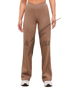 Pantalon de survêtement évasé haut de gamme et tendance pour hommes et femmes, léger, coupe ajustée ou ample, style droit, style urbain, dentelle - Product Image 1