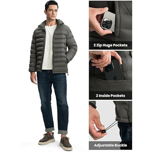 2025 OEM Cálido impermeable ligero aislado invierno prendas de vestir exteriores moda Streetwear proveedor a granel - Product Image 3