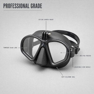 Masque de plongée à faible <span class=keywords><strong>volume</strong></span>, anti-buée, protection UV, ajustement confortable, pour la plongée avec tuba, la plage, la piscine, la plongée en bateau, pour hommes, femmes, adultes, apnée - Product Image 2