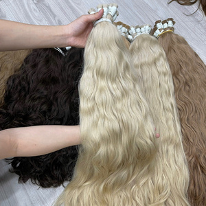 Top 1 vente en gros de paquets de cheveux bruts ondulés naturels toutes couleurs jusqu'à 40 pouces 100% cheveux humains de l'usine du Vietnam - Product Image 5