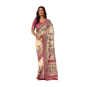Alta calidad Fancy Tripura Silk SareeElegant Design Cómodo suministro a granel de seda para mujeres - Product Image 1