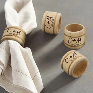 High Quality Wood <b>Napkin</b> <b>Ring</b> Holder Square Walnut <b>Napkin</b> <b>Rings</b> for Hotel Wholesale Home Party Hand Made <b>Wooden</b> <b>Napkin</b> <b>Rings</b> - Product Image 5