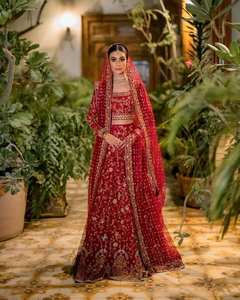 Beautiful Bridal <b>dress</b> with Embellished Dabka Beads Stone Zardozi Embroidery Work on Lehenga Choli with Heavy Dupatta <b>Dress</b>=2025 - Product Image 1