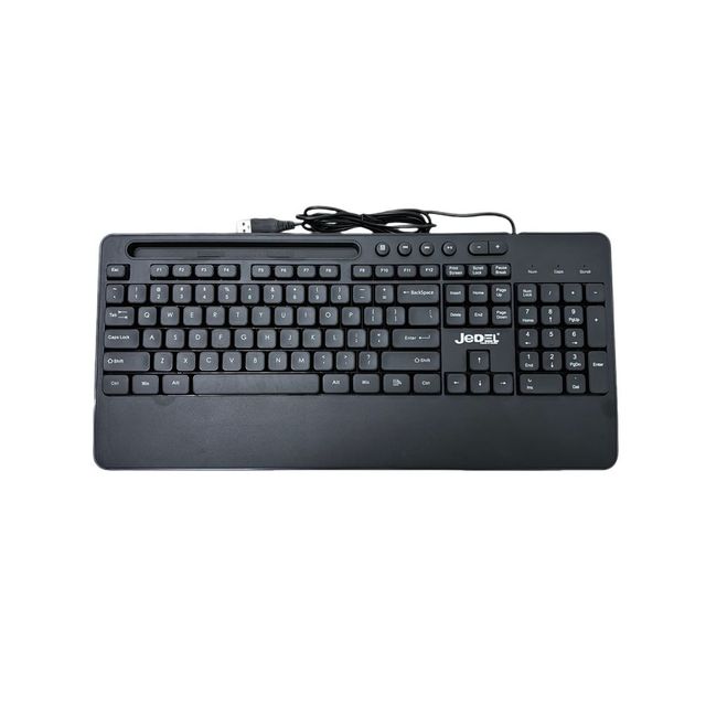 Jedel USB Interface Wired Keyboard 1.5M 104/105/107 Keys Palm Rest Membrane Style New Keyboard