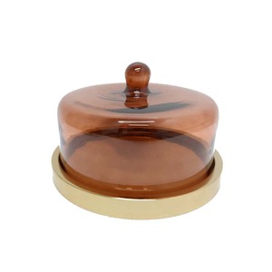 Glass & Wooden Serving <b>Cake</b> Stand With Brown Colour <b>Cake</b> <b>Tools</b> for Event & Kitchen Decoration Handmade Bulk - Product Image 4