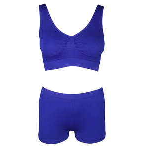 Women's Sports <b>Bra</b> & Panty Set - Royal <b>Blue</b> - Product Image 1