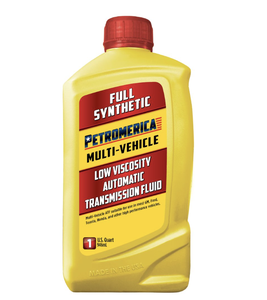 Huile de transmission automatique multi-véhicules entièrement synthétique anti-usure Petromerica SAE 6 Pack 1 Quart - Product Image 1
