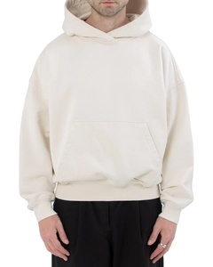 Sweat à capuche décontracté ordinaire pour hommes, uni, imprimé de logo personnalisé, à épaules tombantes et à capuche épaisse des fabricants Sweat à capuche d'hiver - Product Image 1