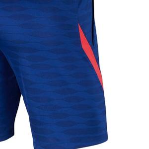 <b>Men's</b> Custom Blue Quick Dry Polyester Athletic Training <b>Shorts</b> Breathable with <b>Red</b> Diagonal Panels Printed - Product Image 4