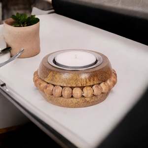 Wholesale Supply Handcrafted Wooden <b>Tealight</b> <b>Holder</b> for Cozy Home Decor and Ambient Lighting Options From India - Product Image 5