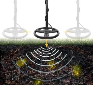 Détecteur de métaux souterrain haute sensibilité MD-6350 pour la recherche en profondeur, détecteur de trésors et d'or en plastique avec certificat RoHS - Product Image 4
