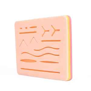 Tapis de suture d'étudiant en silicone durable pour la formation et la pratique médicales, vétérinaires et infirmières - Product Image 1