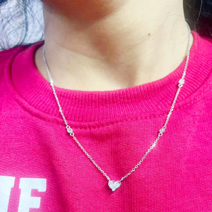 สร้อยคอรักหัวใจ925เงินสเตอร์ลิงมินิมอลลิสต์ของขวัญวันครบรอบ - Product Image 1