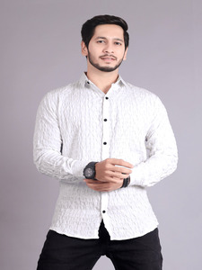 Camisa informal de diseñador para hombre Camisa de esmoquin antiarrugas de tela transpirable de alta calidad Precio al por mayor para exportaciones - Product Image 6