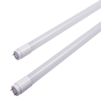 Tube LED T8 moderne en gros, 9W, 900 mm, blanc, boîtier en verre et aluminium, G13, SMD 3528, lumière linéaire pour usage intérieur au bureau