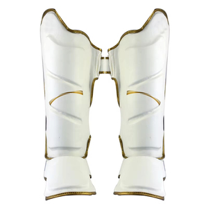 Espinilleras de Fútbol Ligeras Personalizadas, Material de Cuero, Protección, Fabricadas en Pakistán - Product Image 4