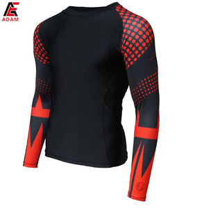 Men's High Quality Quick Dry <b>Long</b> <b>Sleeve</b> <b>Compression</b> <b>Shirt</b> Customizable Rash Vest with Sublimation Technology - Product Image 2