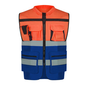 Estilos personalizados Múltiples Bolsillos Uniforme de Seguridad Alta Visibilidad Ropa de Trabajo Reflectante Ropa de Seguridad Chaleco Reflector - Product Image 5