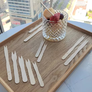 Tenedor de madera de diseño único de Venta caliente en diferentes formas y tamaños utilizados en artículos de cocina, artículos de hoteles - Product Image 1