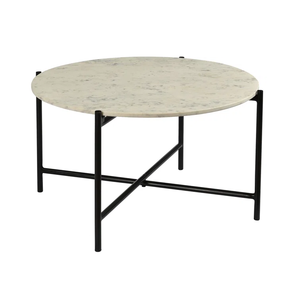 Mesa central de sofá de diseño único para sala de estar y dormitorio, mesa de centro de aluminio negro y dorado, tapa de forma Rectangular hecha a mano - Product Image 2